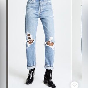 Agolde Womens 90's Mid Rise Loose Fit Jeans Size 27